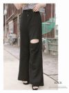 クラッシュゆるシルエットワイドスウェットパンツ