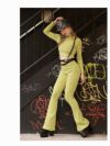 全5色！お腹出しショート丈長袖リブセットアップ2点セット【ダンス衣装通販bombshell/ボムシェル】