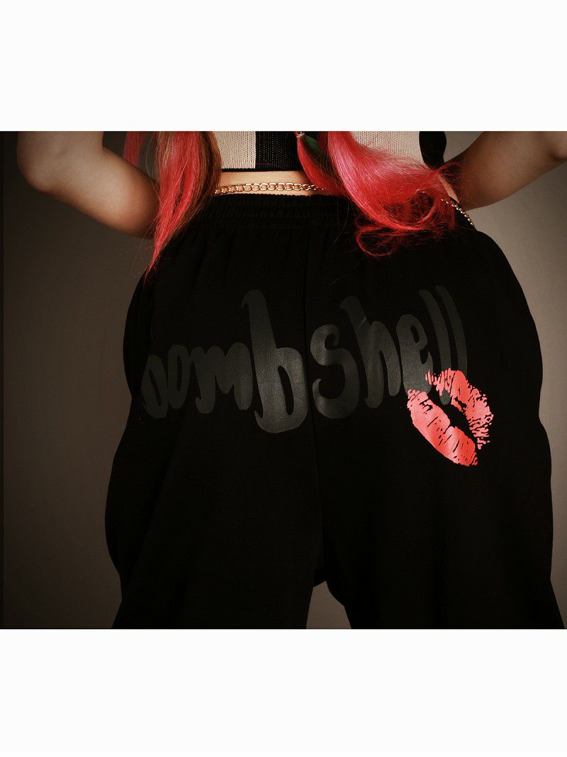 bombshellロゴ入り！オーバーサイズボリュームスウェットパンツ ダンス衣装韓国 kpop衣装 韓国ファッション 