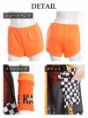 チェッカー柄フロントジップハイネックトップス＆バックルテープベルトパンツセットアップ5点セット【ダンス衣装通販bombshell/ボムシェル】