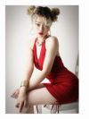 セクシーホルターネックミニドレスカップ付き