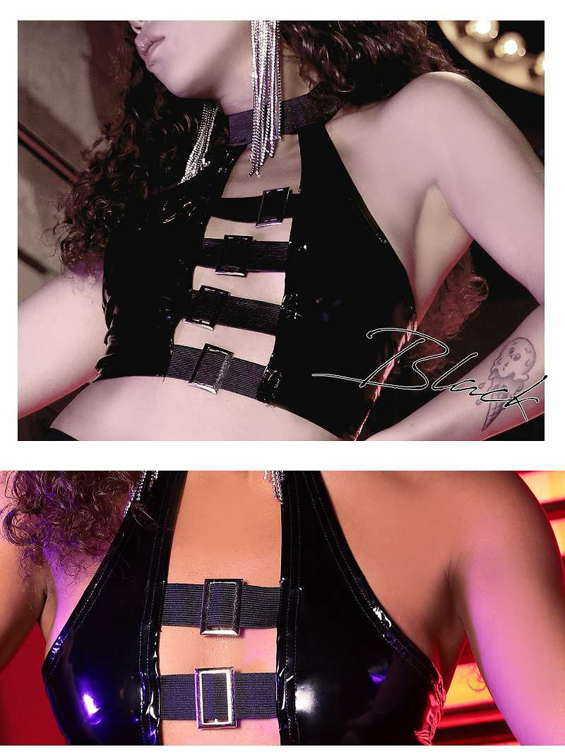 ボンテージ風谷間見せセクシートップス