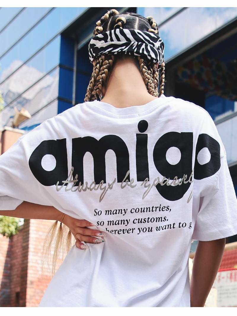 バックロゴオーバーサイズＴシャツ