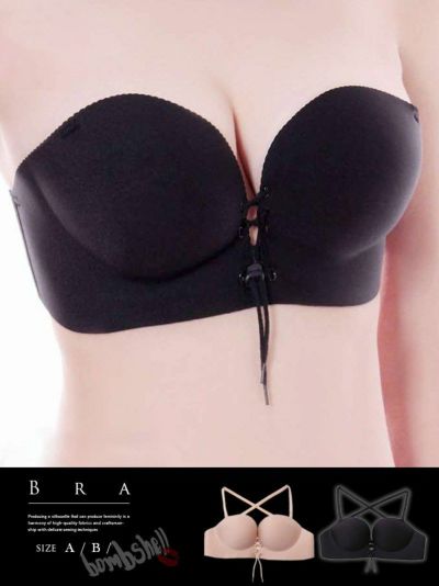 激盛れシームレスブラトップ ダンス衣装【bombshell】(Aカップ/Bカップ)(ブラック/ベージュ)