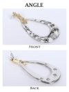 シルバーフープピアスビジューアクセサリー