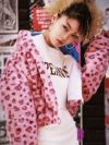 ヒョウ柄ピンクフェイクファージャケット【ダンス衣装通販