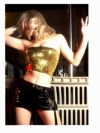 メタリックセクシー編み上げリボンミニスカート