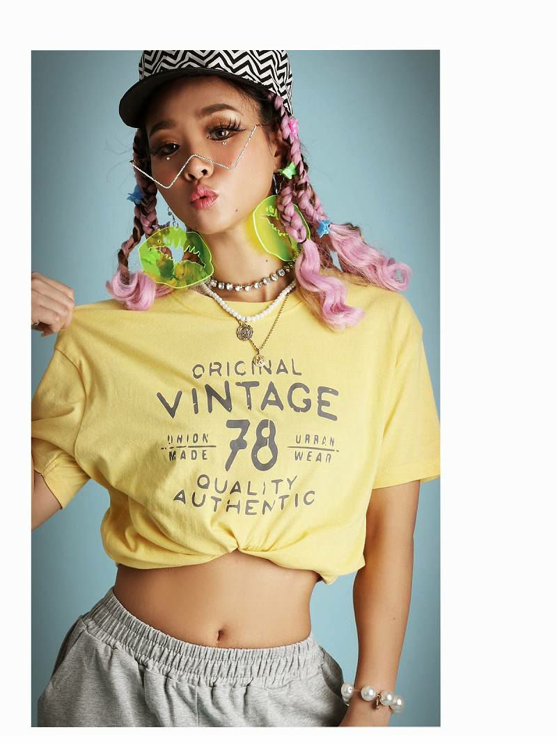 ヴィンテージ英字プリント半袖Tシャツ