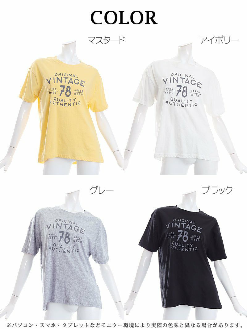 ヴィンテージ英字プリント半袖Tシャツ