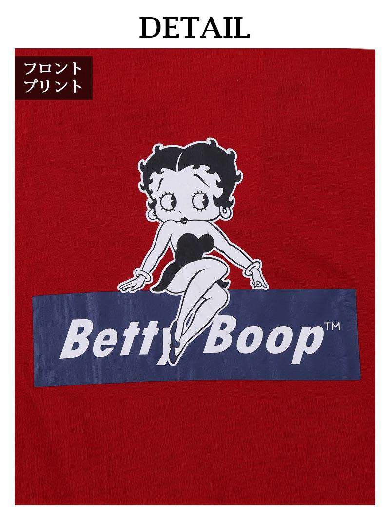 Betty Boopプリントゆるダボ半袖トップス
