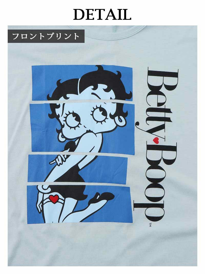 ベティちゃんビッグプリントオーバーサイズ半袖Tシャツ