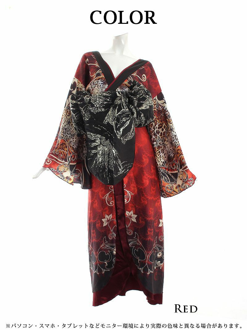 ボリューム盛り帯セクシー和柄衣装