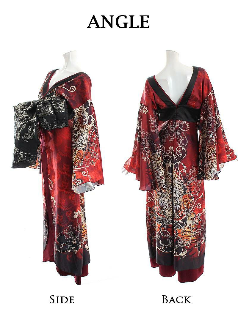 ボリューム盛り帯セクシー和柄衣装