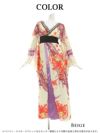 華やか花魁風シフォン着物ドレス