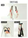 ベアデザイン和華柄シフォン和柄ドレス