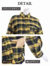 チェック柄シャツ長袖クロップド丈トップス