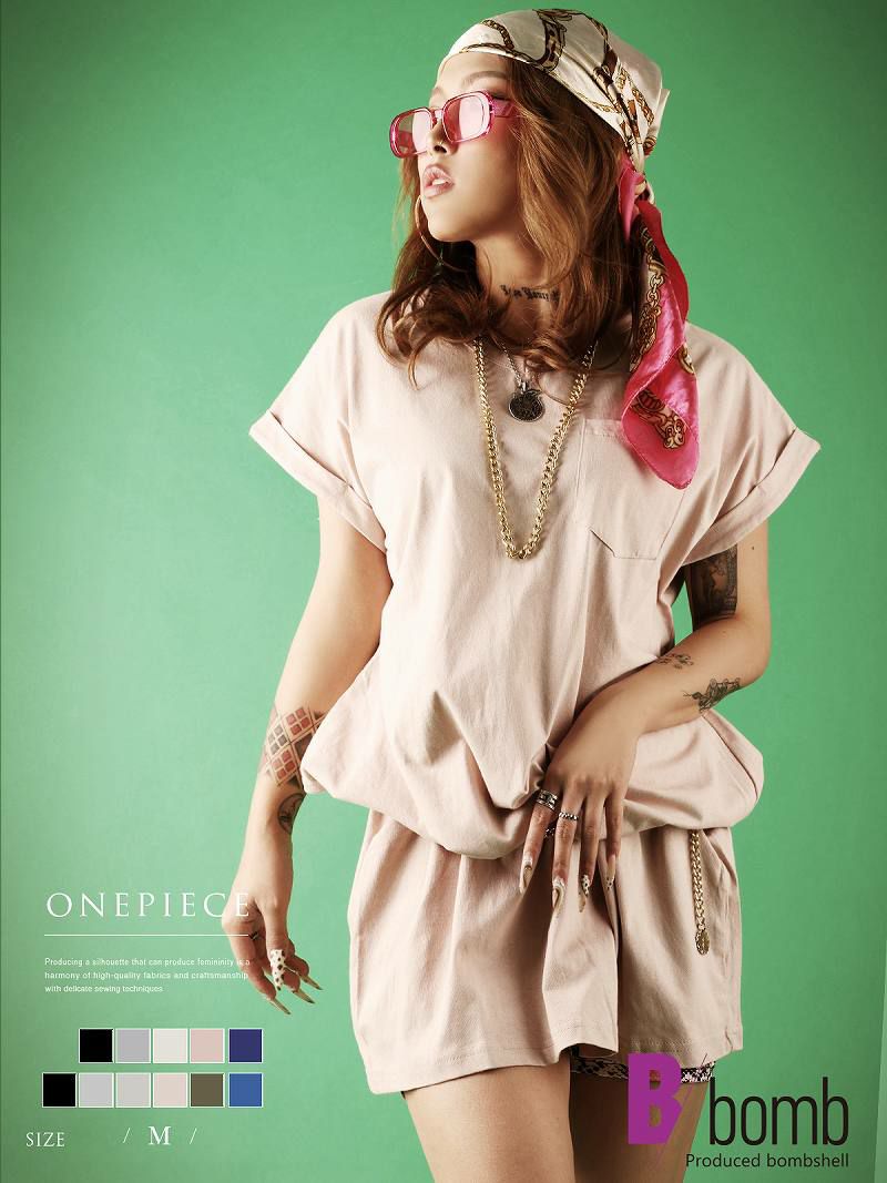 ゆるシルエットTシャツワンピース