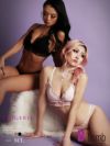sexyドット柄シースルーブラ＆ショーツセット